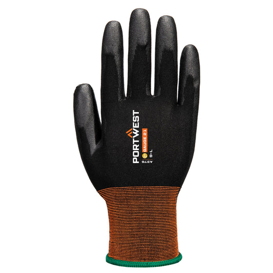 Portwest A376 GP Grip 21 PU Work Gloves in Black