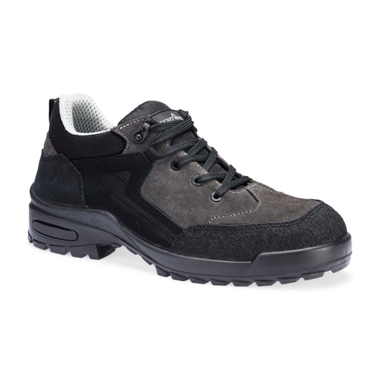Portwest FT73 Steel Suede Leather Low Safety Shoes S3L in Black/Grey