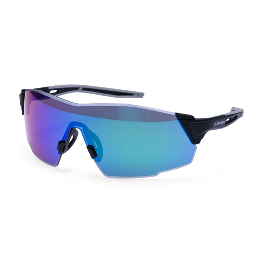 Portwest PT01 Sporty Shield Safety Glasses, Blue Mirror lens