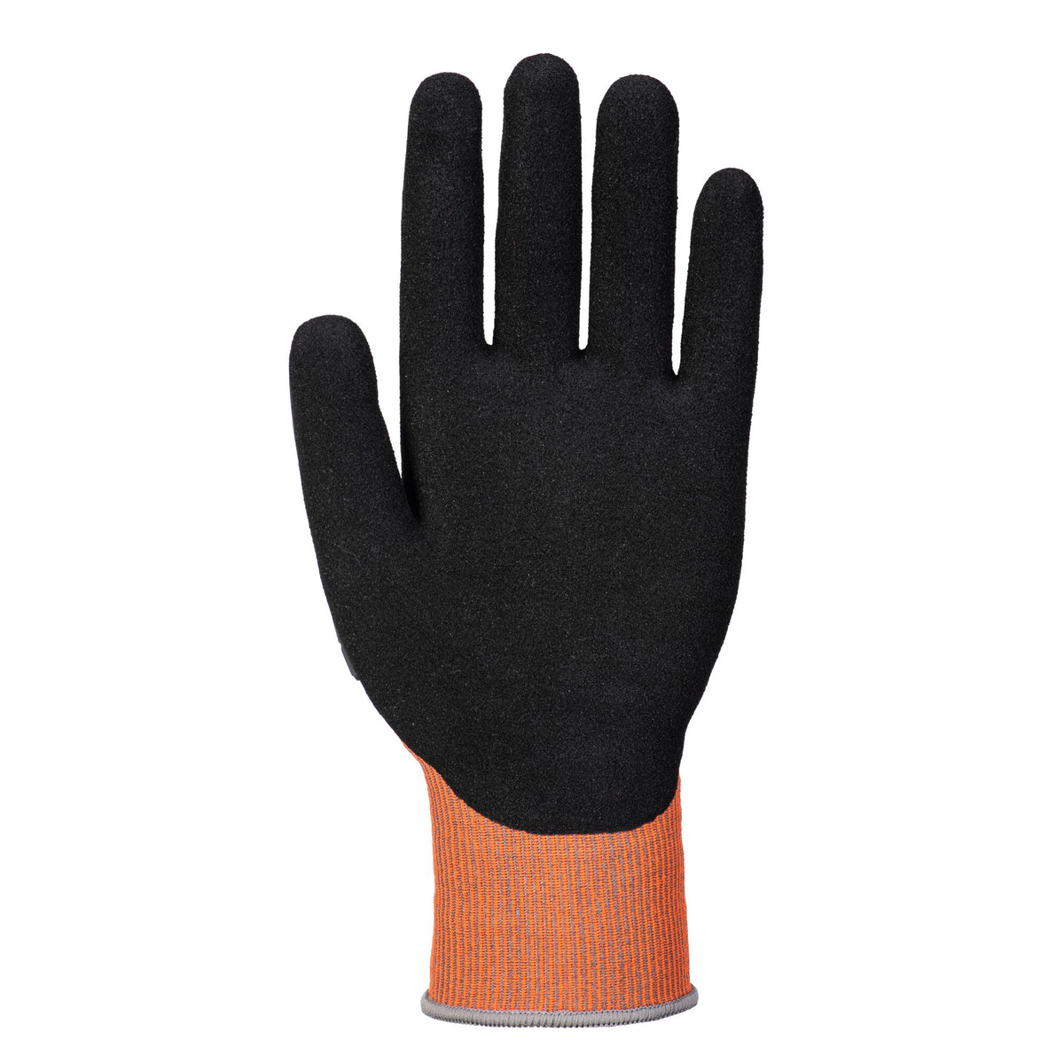 Portwest CT46 CT Impact D18 Nitrile Sandy Cut Resistant Gloves in Grey/Black