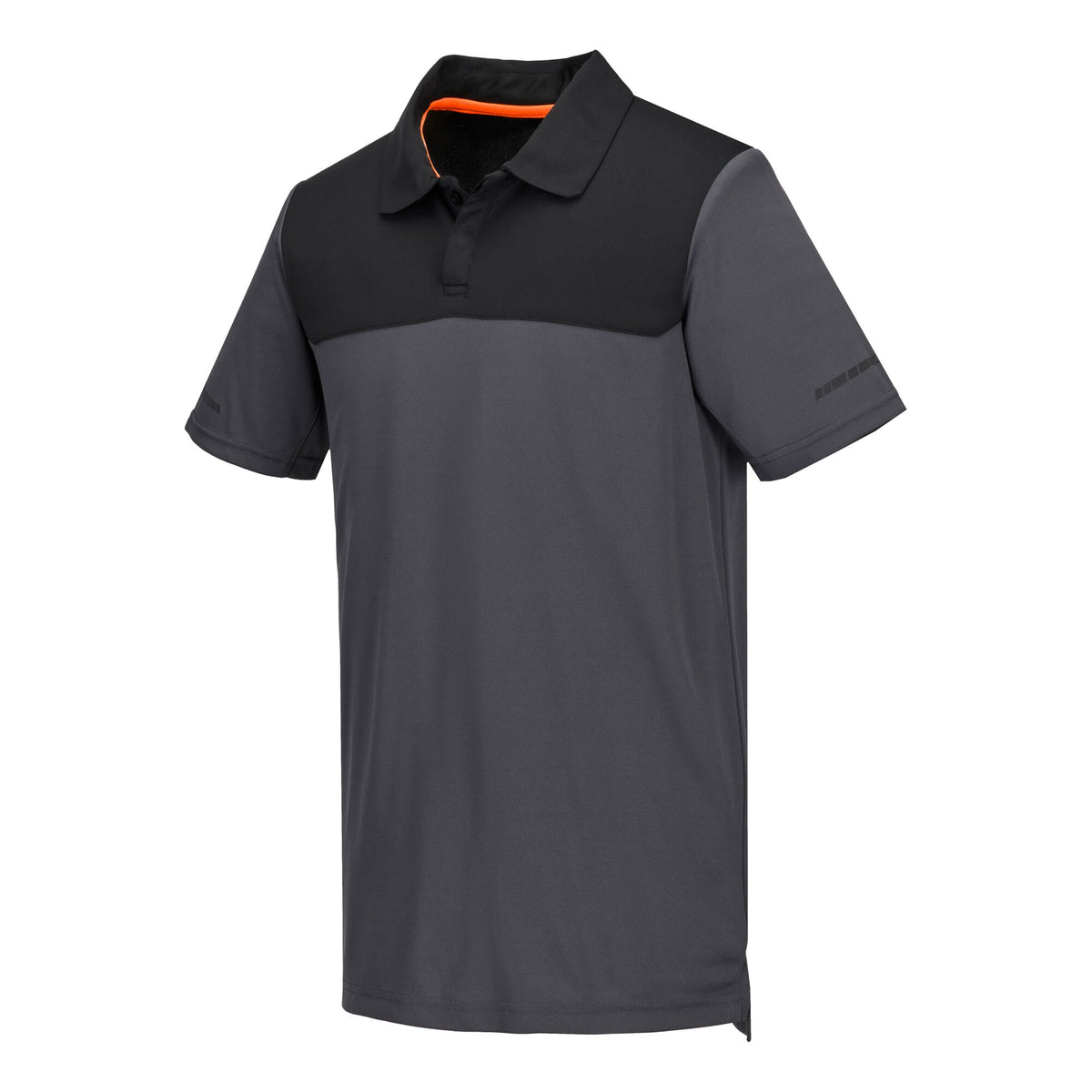 Portwest EV4 EV410 Lightweight Short Sleeve Work Polo Shirt in Metal Grey