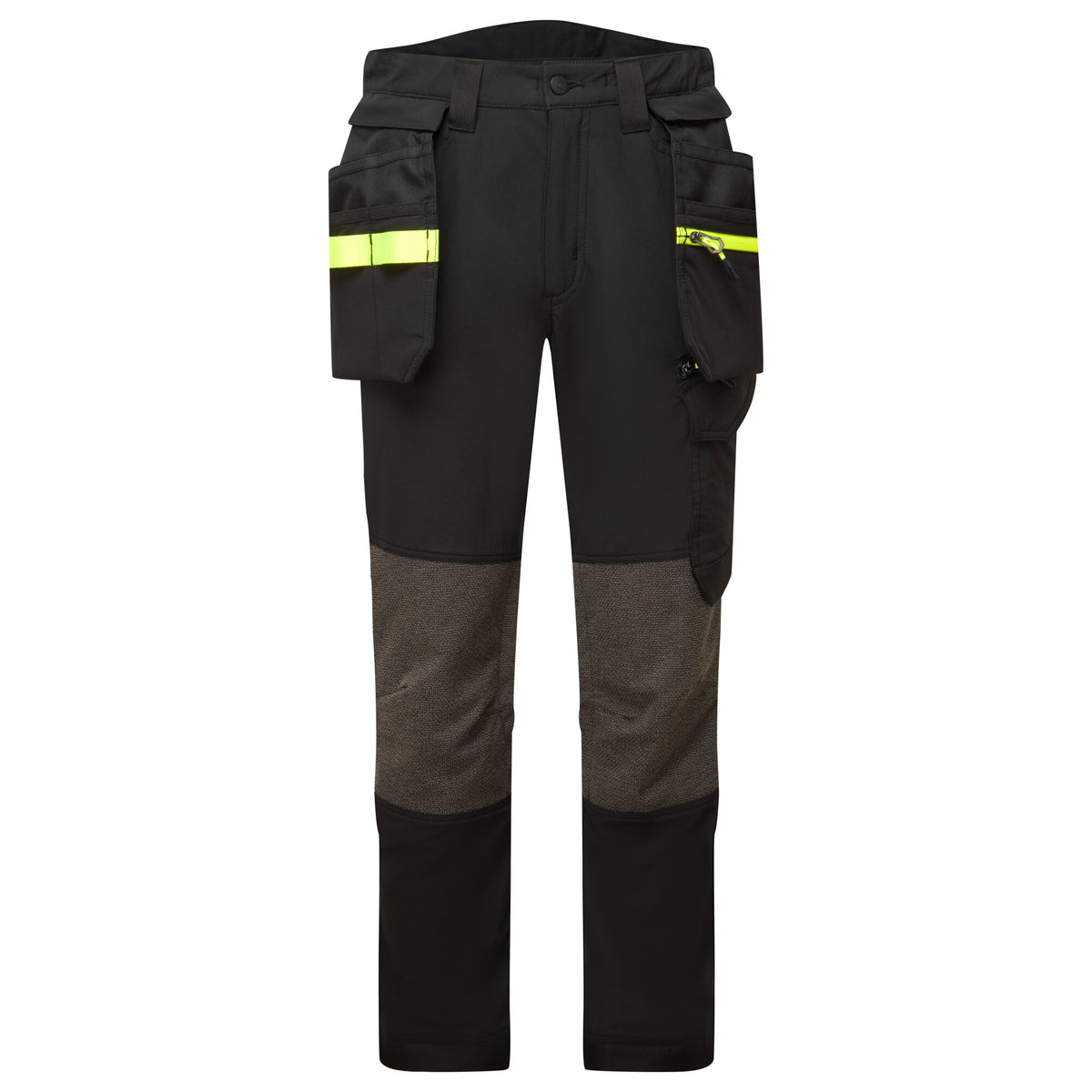 Portwest EV4 EV440 Stretch Detachable Holster Work Trousers in Black
