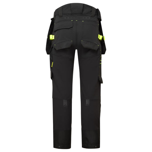 Portwest EV4 EV440 Stretch Detachable Holster Work Trousers in Black