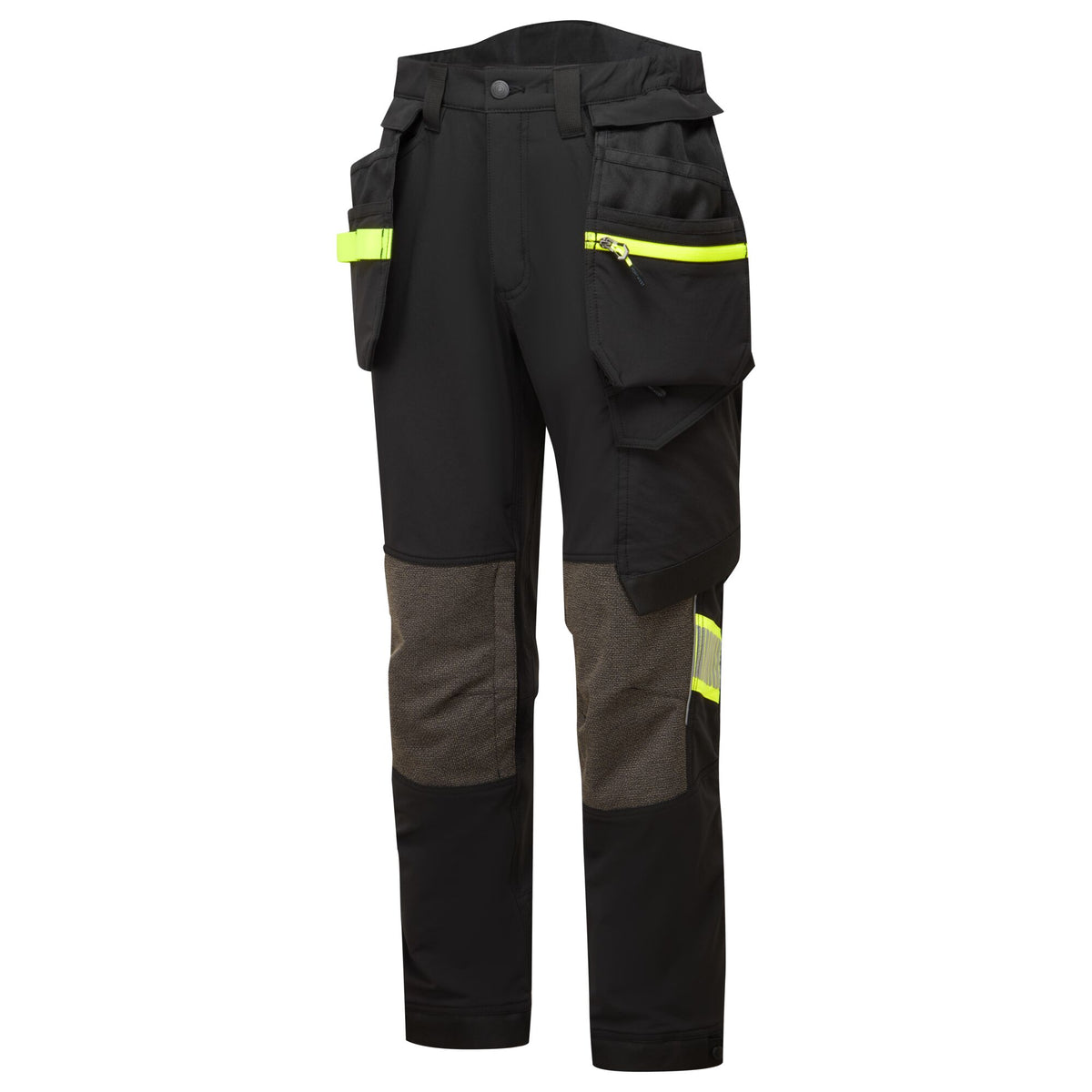 Portwest EV4 EV440 Stretch Detachable Holster Work Trousers in Black