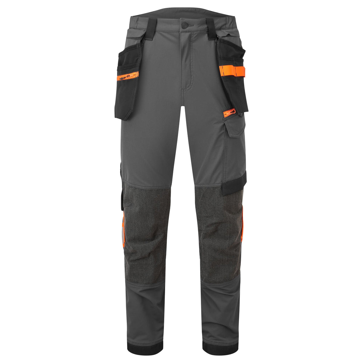 Portwest EV4 EV440 Stretch Detachable Holster Work Trousers in Metal Grey