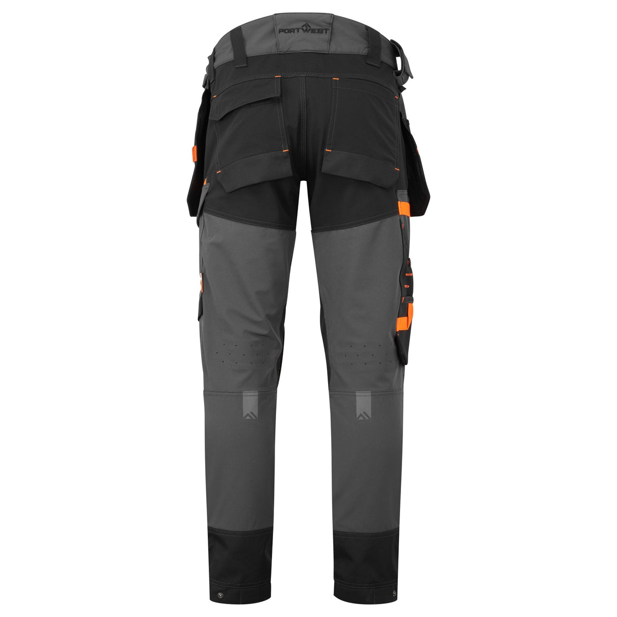Portwest EV4 EV440 Stretch Detachable Holster Work Trousers in Metal Grey