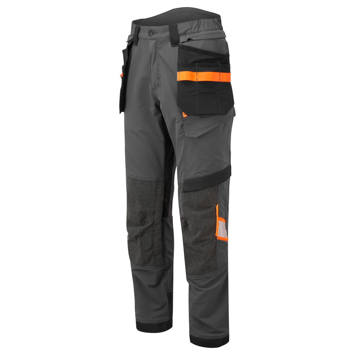 Portwest EV4 EV440 Stretch Detachable Holster Work Trousers in Metal Grey