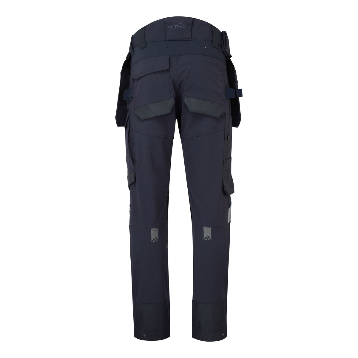Portwest EV4 EV440 Stretch Detachable Holster Work Trousers in Navy