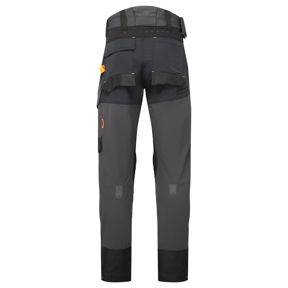 Portwest EV4 EV441 4-Way Stretch Work Trousers in Metal Grey, back view