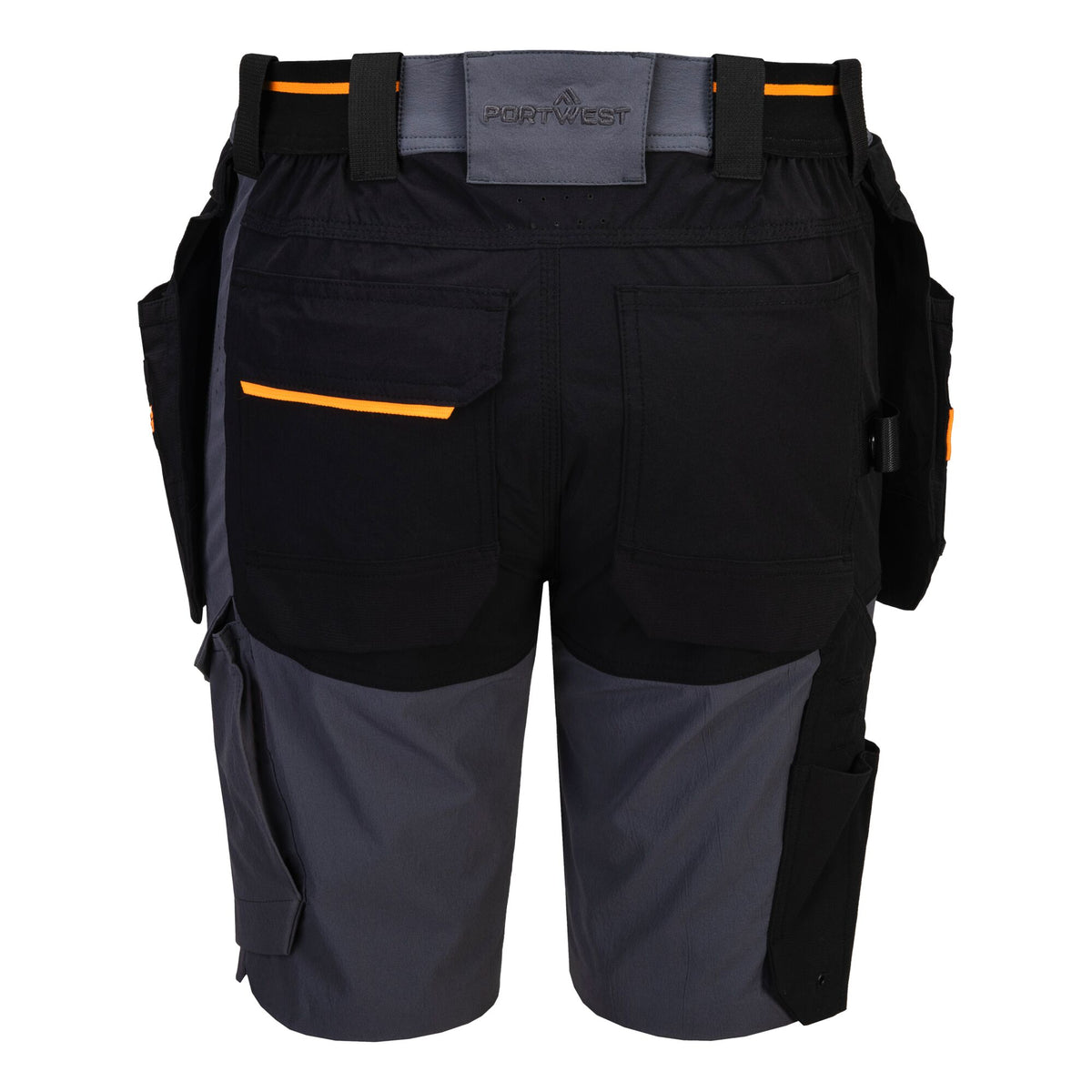Portwest EV4 EV444 Lightweight Stretch Holster Work Shorts in Metal Grey