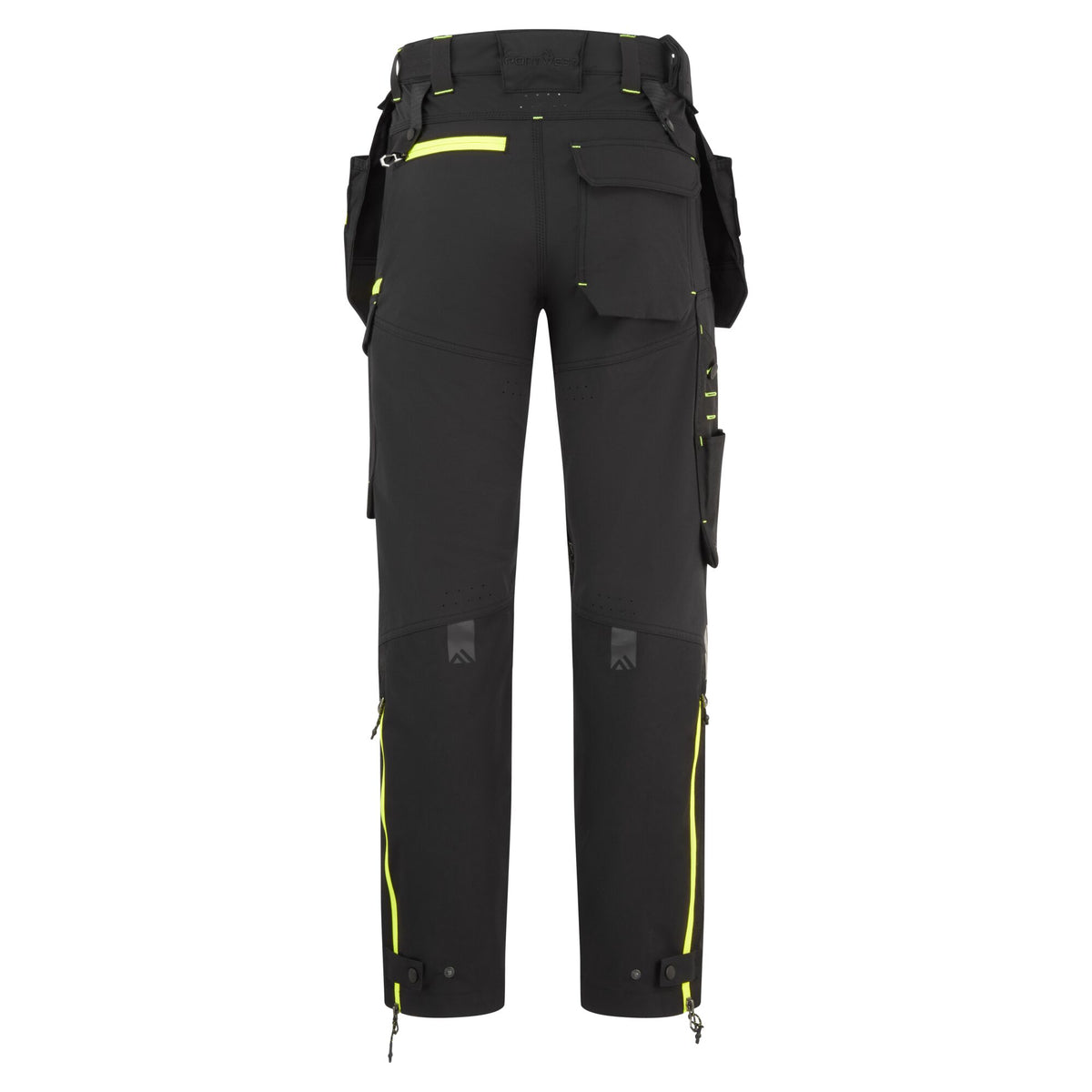Portwest EV4 EV447 Water Repellent Stretch Holster Work Trousers in Black