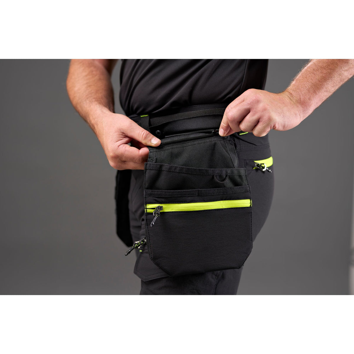 Portwest EV4 EV447 Water Repellent Stretch Holster Work Trousers, close-up detail
