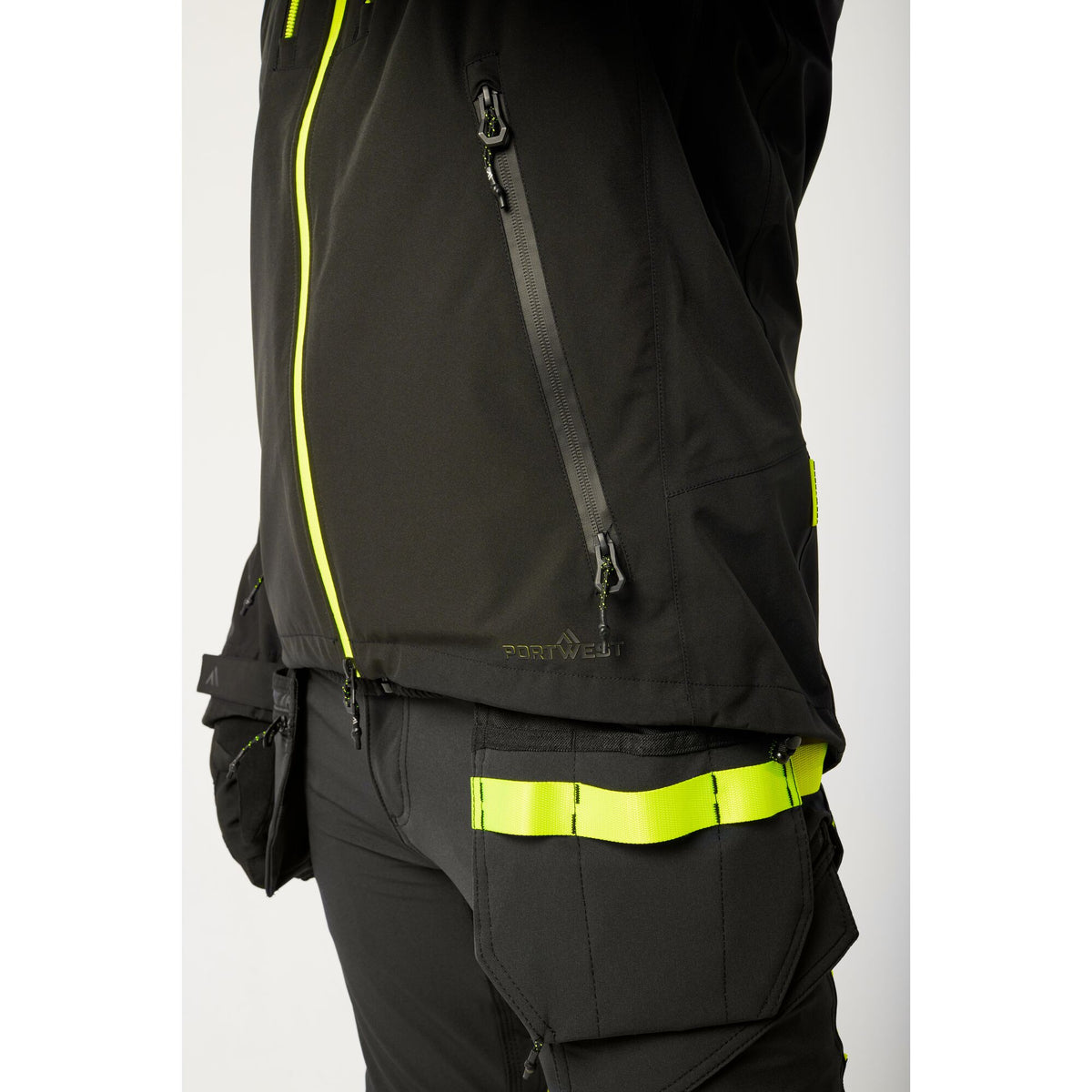Portwest EV4 EV460 Waterproof Shell Jacket (3L), close-up detail