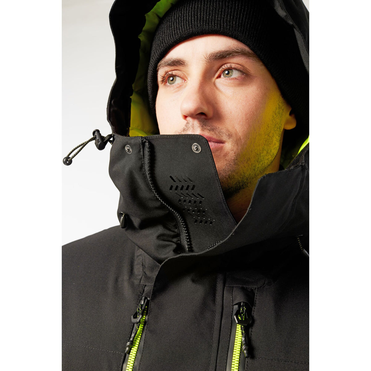 Portwest EV4 EV461 Waterproof Winter Parka Jacket, close-up detail