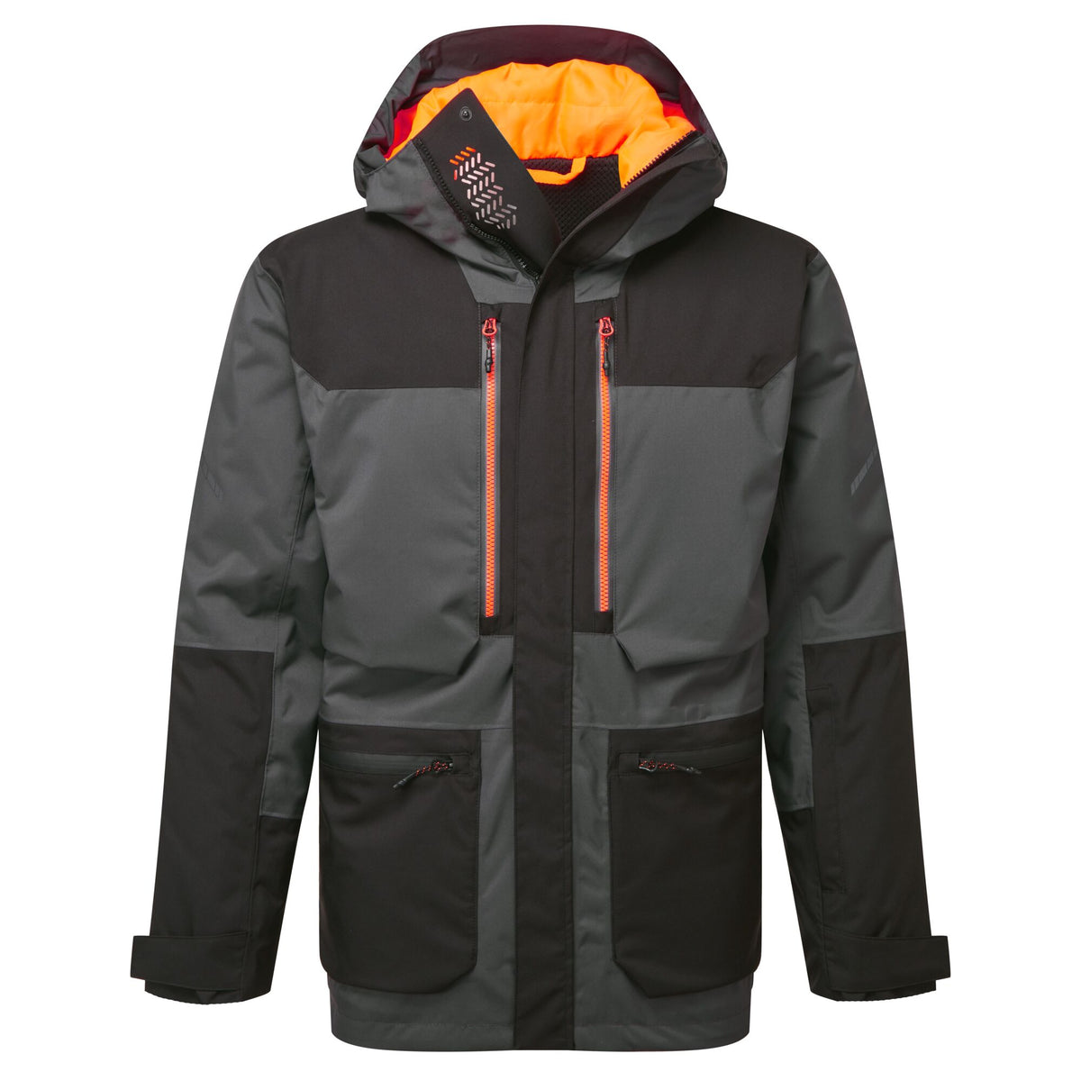 Portwest EV4 EV461 Waterproof Winter Parka Jacket in Metal Grey