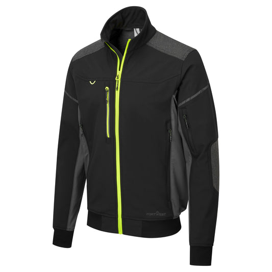 Portwest EV4 EV464 Softshell Bomber Work Jacket (3L) in Black
