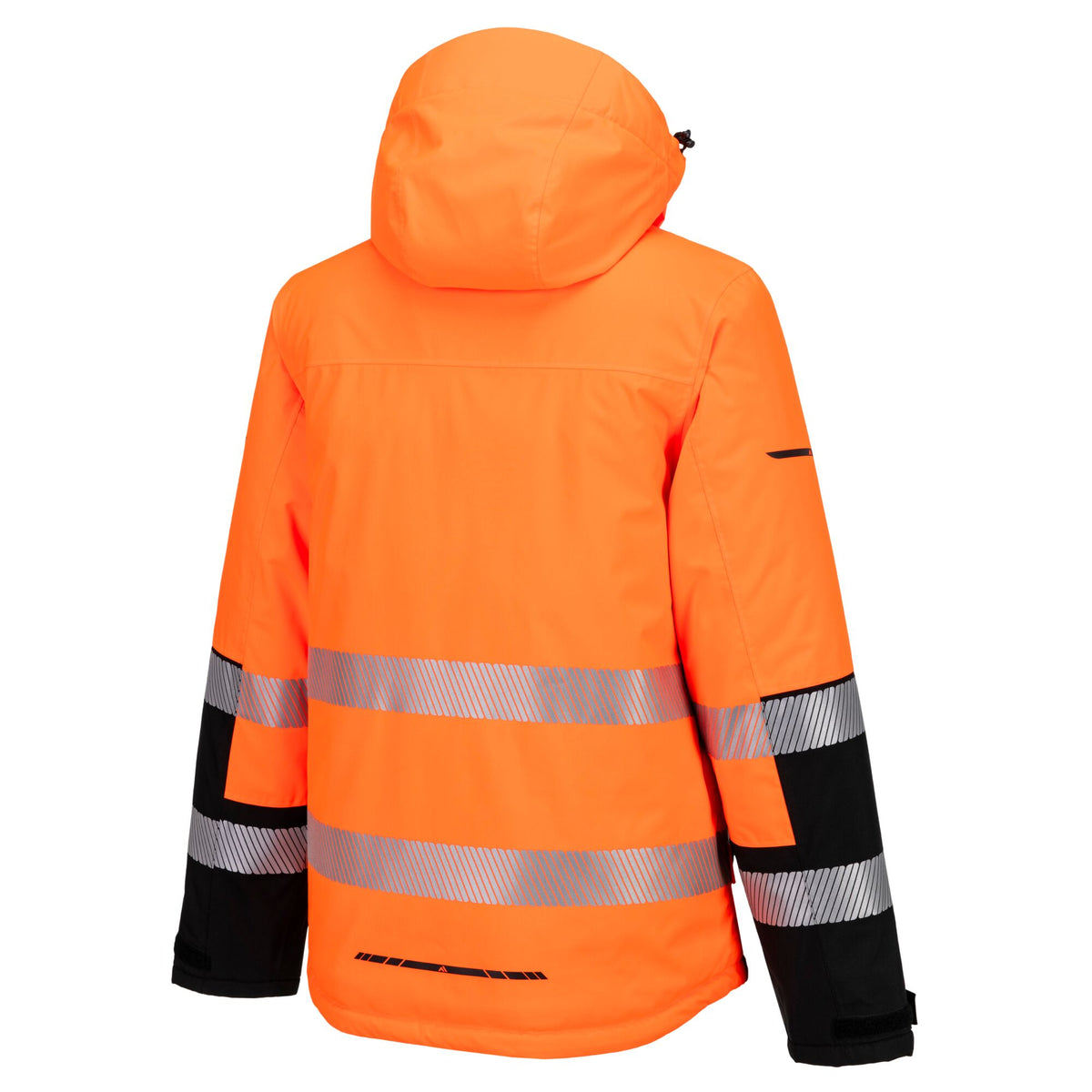 Portwest EV4 EV467 Hi-Vis Class 3 Waterproof Winter Jacket in Orange/Black