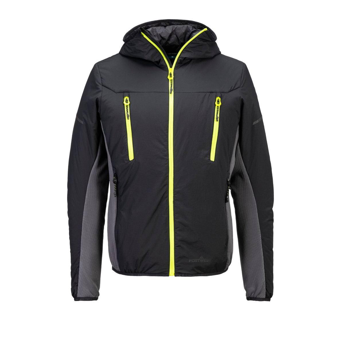 Portwest EV4 EV470 Insulated Hybrid Padded Work Jacket in Black