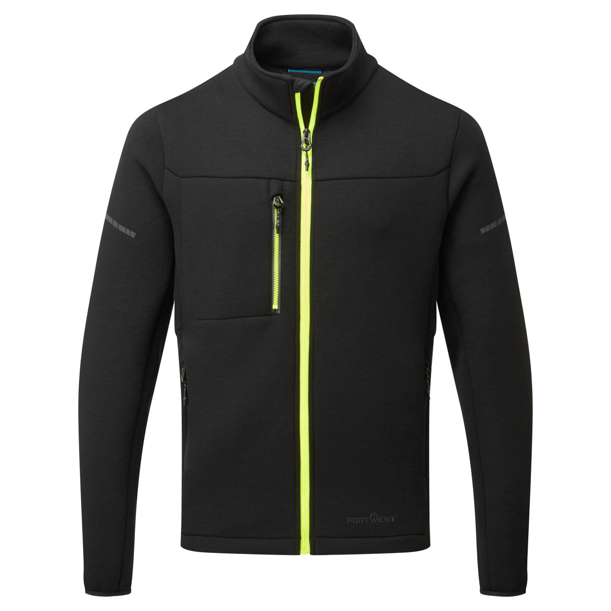 Portwest EV4 EV473 Technical Work Fleece Jacket in Black