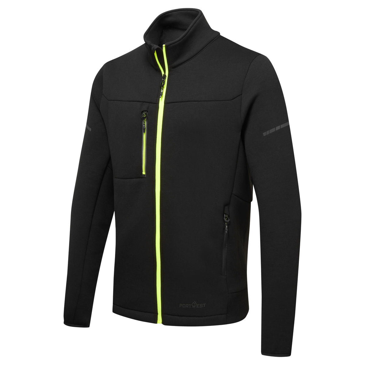 Portwest EV4 EV473 Technical Work Fleece Jacket in Black