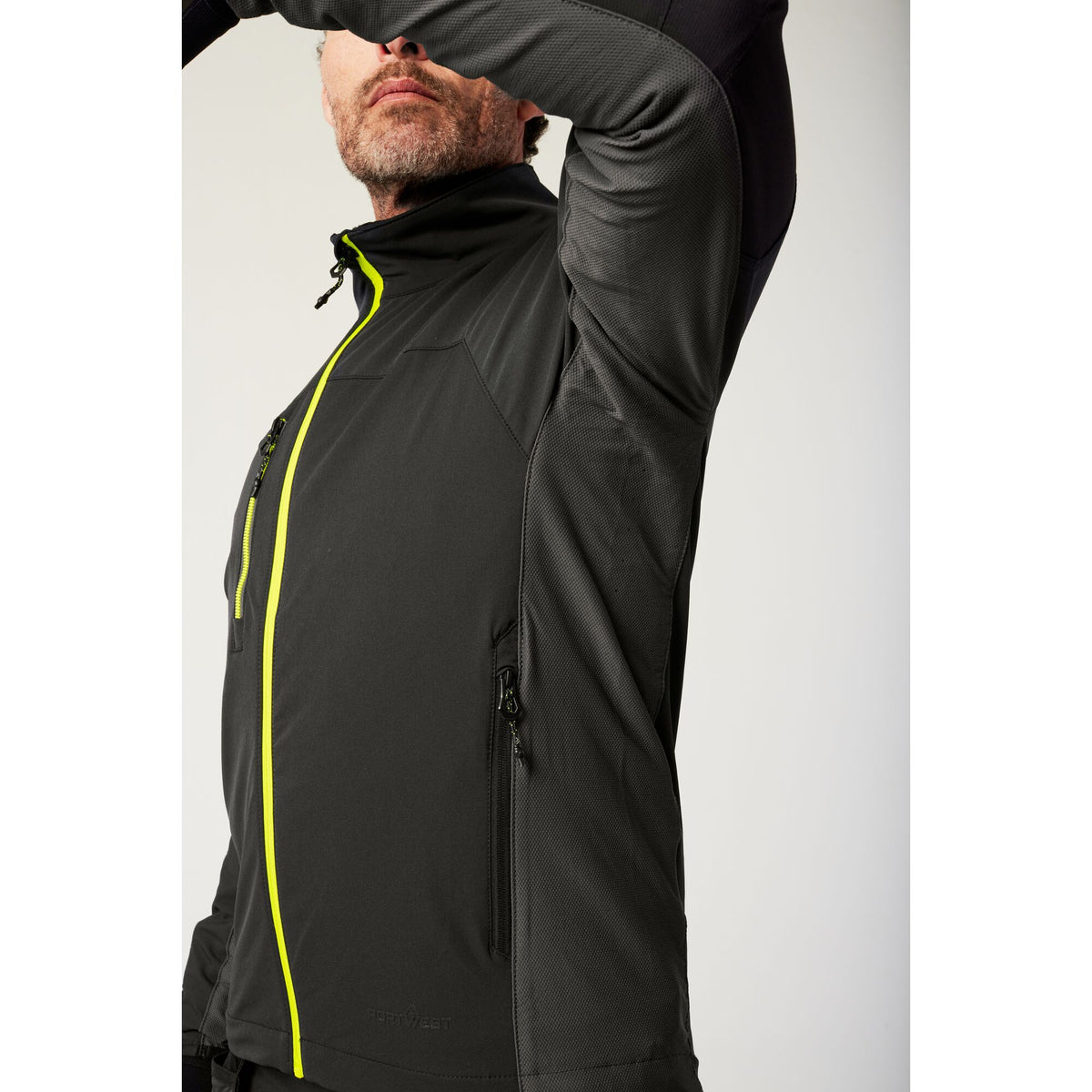 Portwest EV4 EV475 Stretch Work Jacket, close-up detail