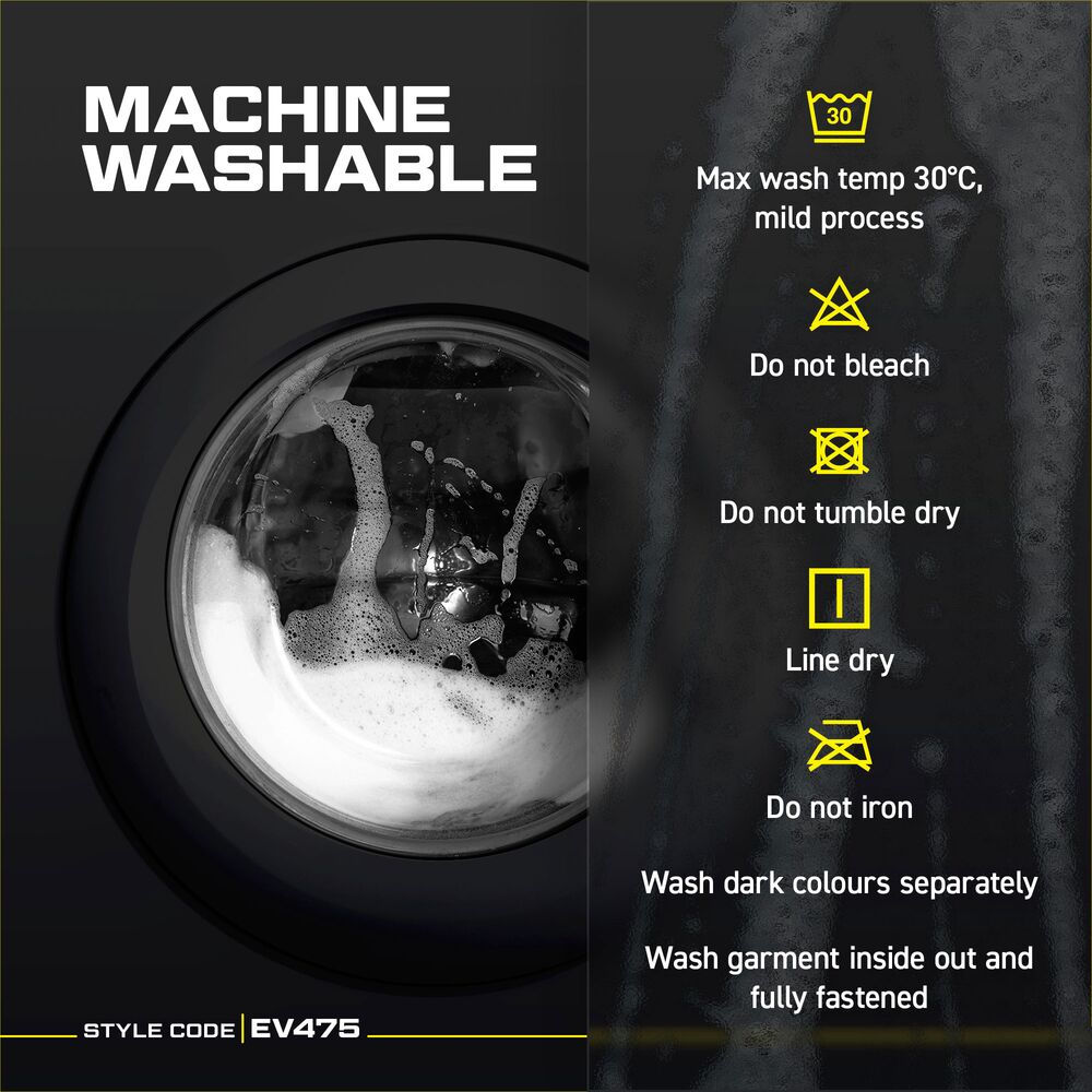 Portwest EV4 EV475 Stretch Work Jacket, feature infographic