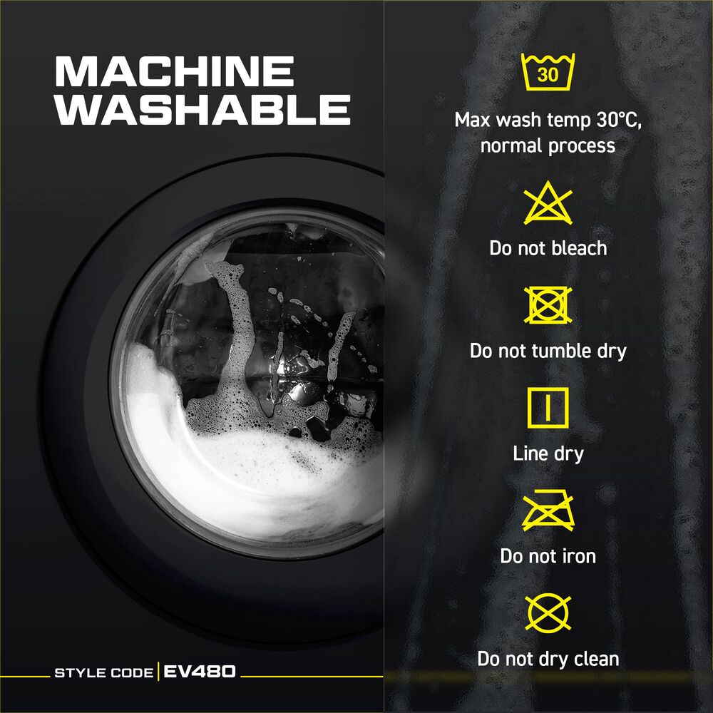 Portwest EV4 EV480 Textured Stretch Work Fleece, feature infographic