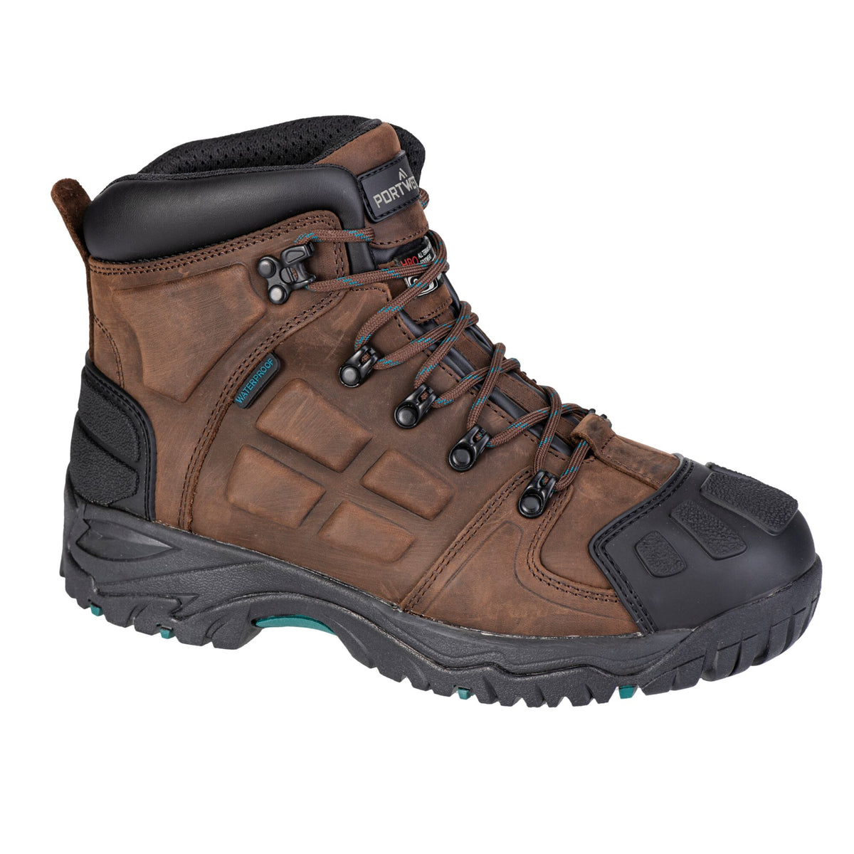 Portwest FT05 Steel Leather Ankle Safety Boots S7 in Brown