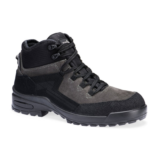 Portwest FT72 Steel Suede Ankle Safety Boots S3L in Black/Grey