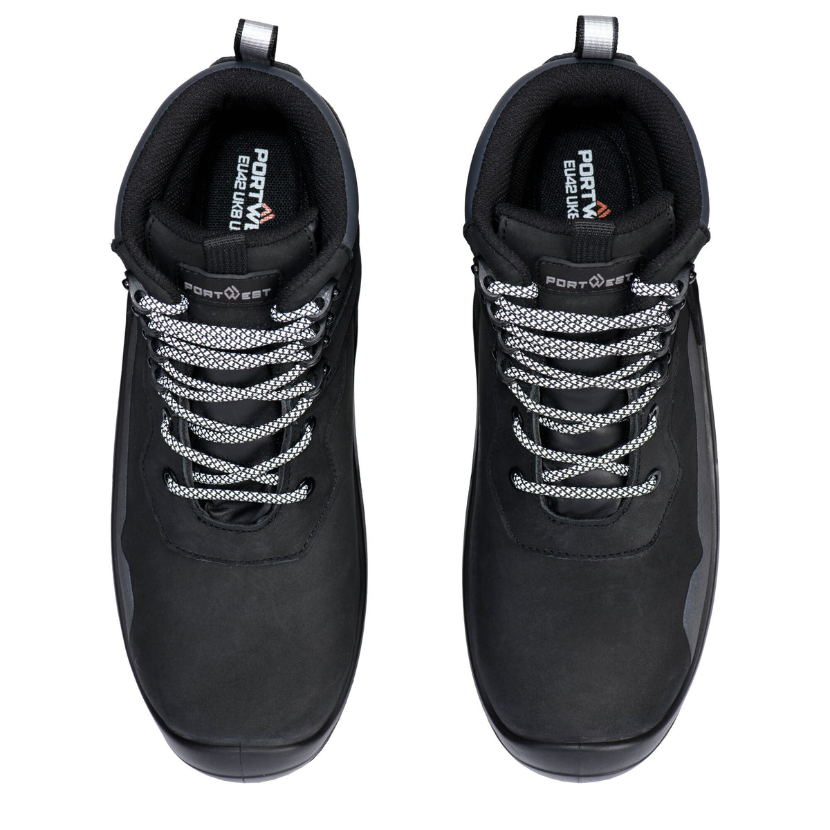 Portwest FV06 Composite Nubuck Mid Safety Boots S7L in Black
