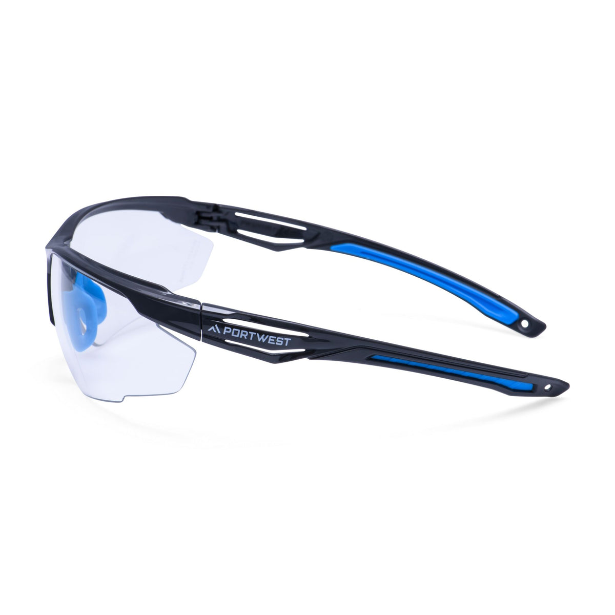 Portwest PS37 Anthracite KN Safety Glasses, Clear lens