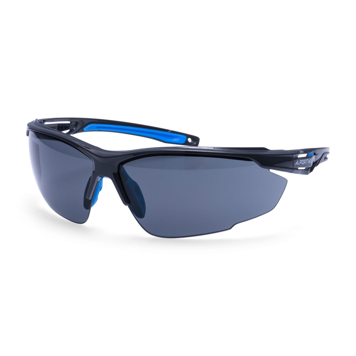 Portwest PS37 Anthracite KN Safety Glasses, Smoke lens