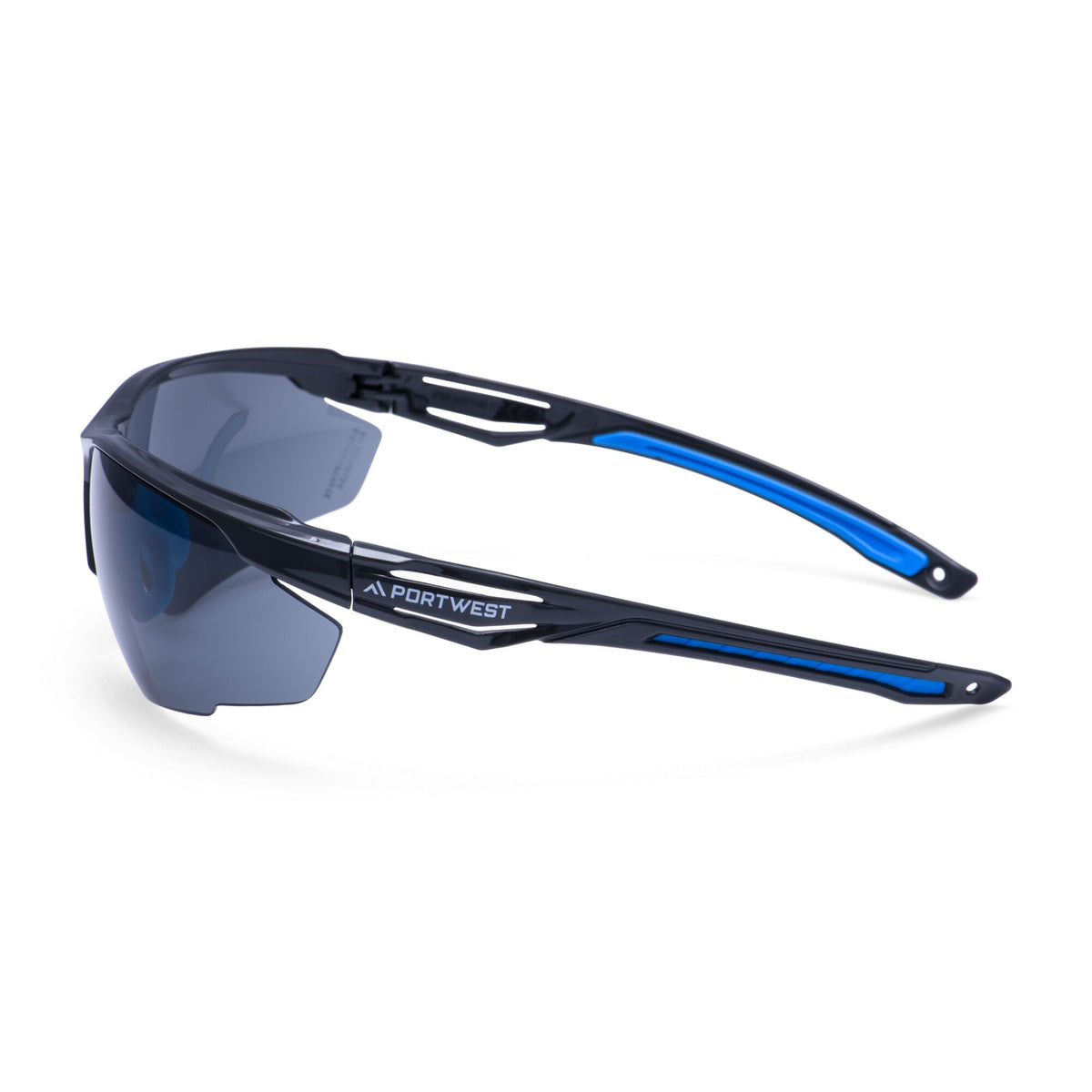 Portwest PS37 Anthracite KN Safety Glasses, Smoke lens
