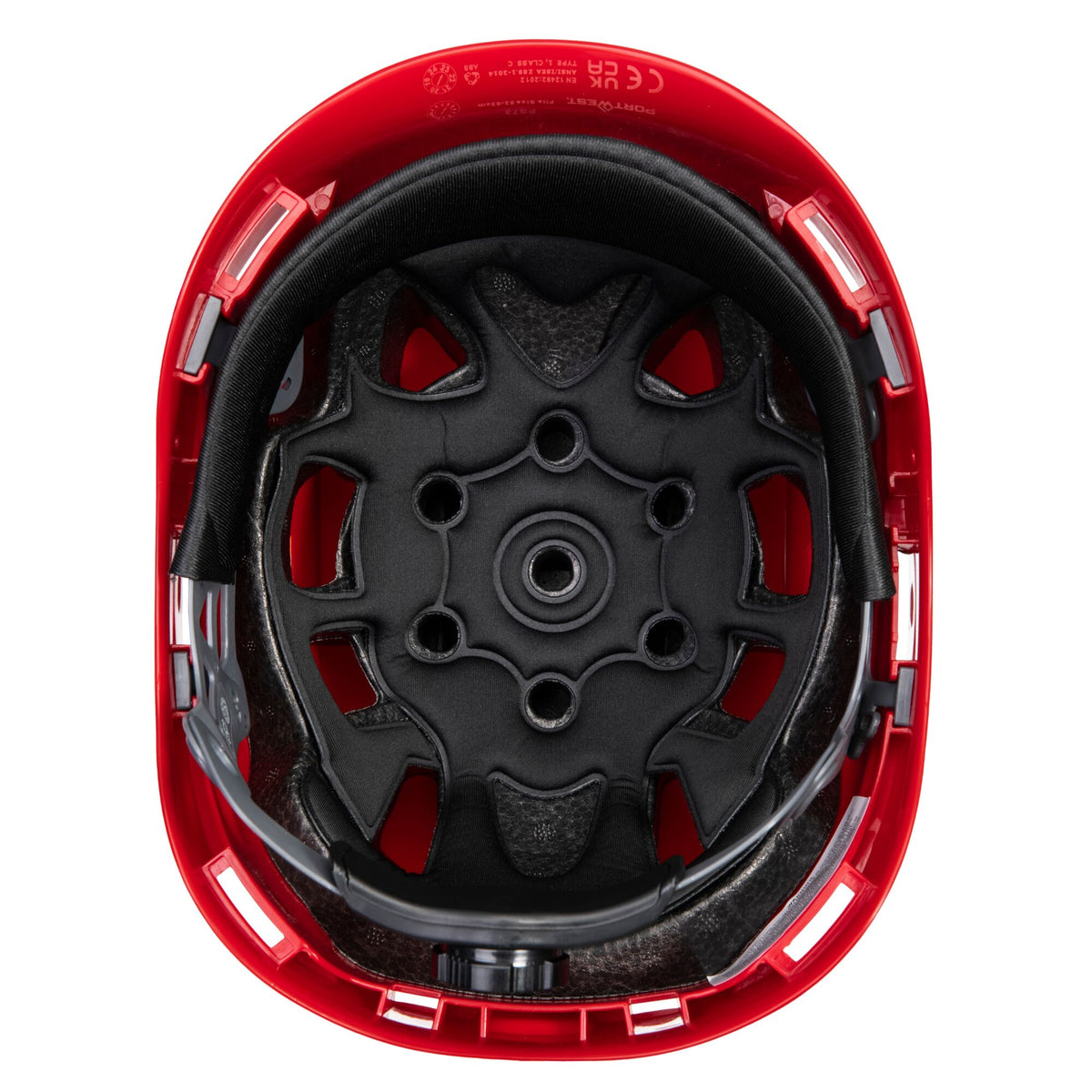 Portwest PS73 Height Endurance Mountaineer Safety Helmet in Red
