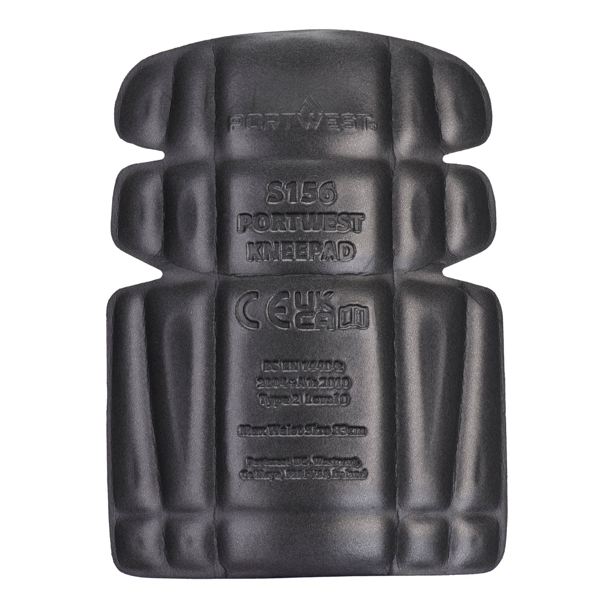 Portwest S156 Knee Pad Inserts for Work Trousers in Black